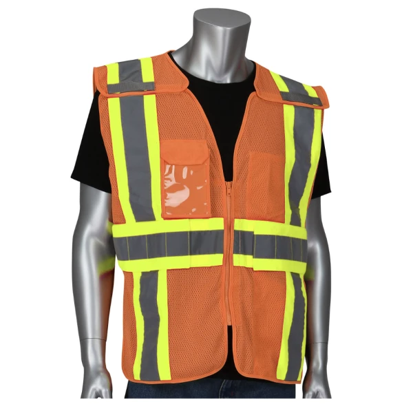 ANSI Type R Class 2 Expandable Two-Tone Mesh Breakaway Vest  #302-0590 - Image 2